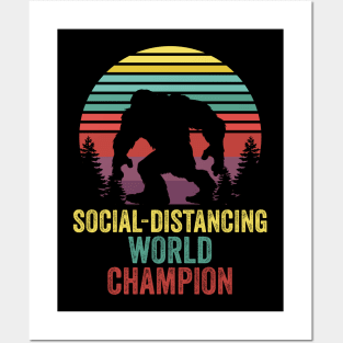 Bigfoot Real Social Distancing World Champion Posters and Art